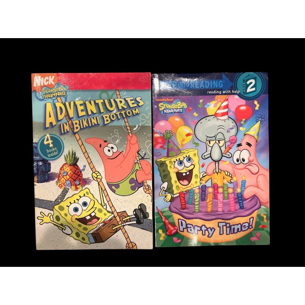 SpongeBob Ready To Read & Step Into Reading Level 2 Books, Kindergarten-3rd